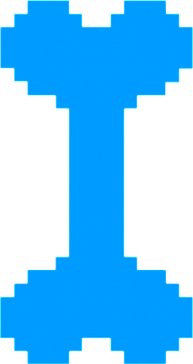 blue bone undertale.
In-Game asset.  2d.  High contrast.  No shadows