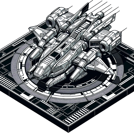 A space ship.
Single Game Texture.  In-Game asset.  2d.  Blank background.  High contrast.  No shadows standing