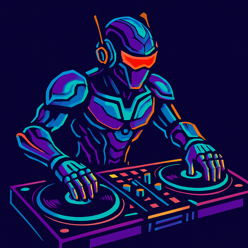 DJ evolucionado.
In-Game asset.  2d.  High contrast.  No shadows