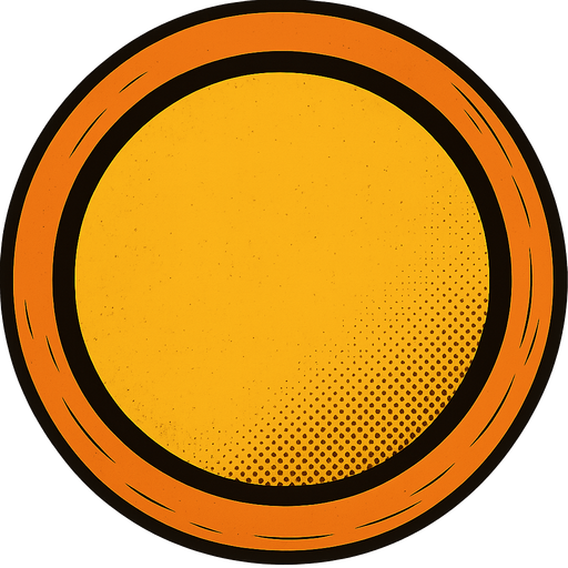 центральный круг желтый а внешний оранжевый