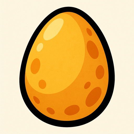 Egg.
In-Game asset.  2d.  High contrast.  No shadows