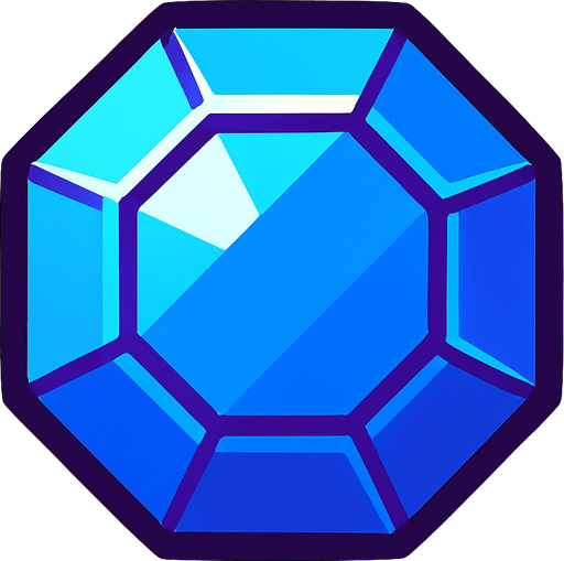 Gema.
In-Game asset.  2d.  High contrast.  No shadows