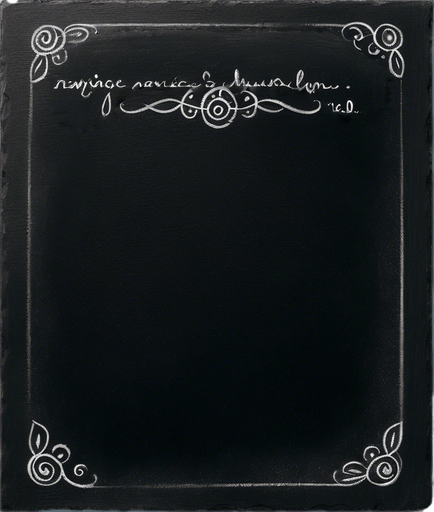 "NOVICE BLEND" handwritten in chalk