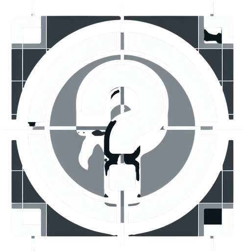 A white question mark in a circle, like for a help button in a game..
Single Game Texture. In-Game asset. 2d. Blank background. High contrast. No shadows.