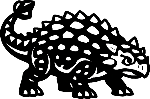 Ankylosaurus.
In-Game asset.  2d.  High contrast.  No shadows