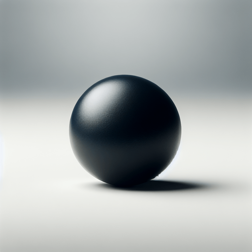 Black Squash ball.