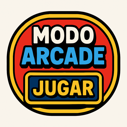 MODO ARCADE, boton de seleccion de modo de juego.
In-Game asset.  2d.  High contrast.  No shadows