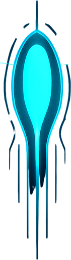 topdown view, sleek fast-moving digital virus, straight vertical shape, bright cyan core, smooth streamlined body, minimal circuit-like lines, futuristic minimal design, fits motherboard environment
In-Game asset.  2d.  High contrast.  No shadows