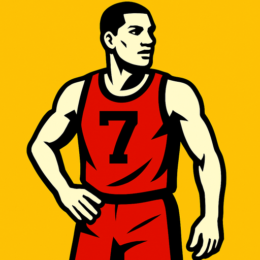 Basketbol oyuncusu yap ama elinde top olmasın.
In-Game asset.  2d.  High contrast.  No shadows