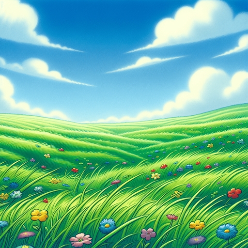 grassy fıeld cartoon versıon
.