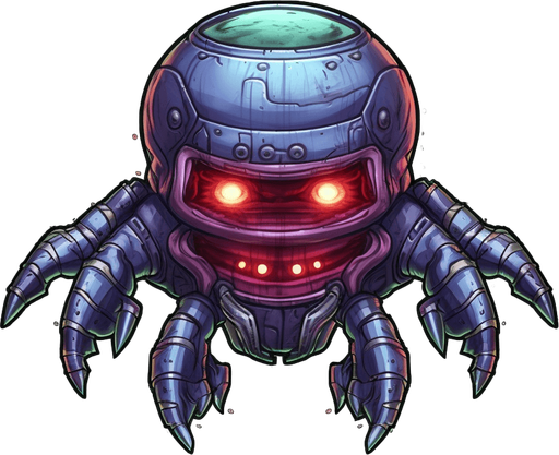 Alien enemy boss, adopted to space, flying down
Game Texture. In-Game asset. 2d. Pixelart. White background. Blank background. Low detail. High contrast.
