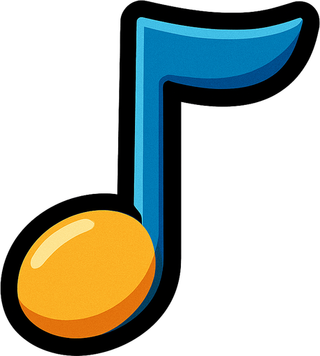 musical_note.
In-Game asset.  2d.  High contrast.  No shadows