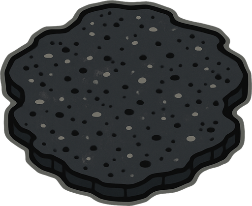 asvalt.
In-Game asset.  2d.  High contrast.  No shadows