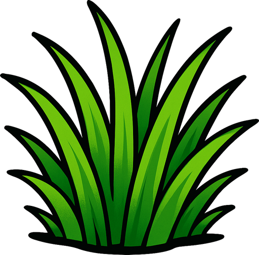Grass.
In-Game asset.  2d.  High contrast.  No shadows