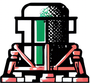 same image but add a green flag on top of the lander