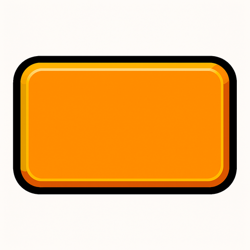 Empty button.
In-Game asset.  2d.  High contrast.  No shadows