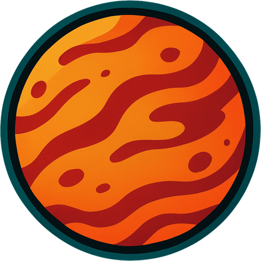 Planet.
In-Game asset.  2d.  High contrast.  No shadows