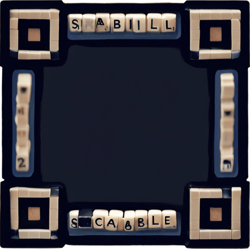 Un jeton de scrabble vide.