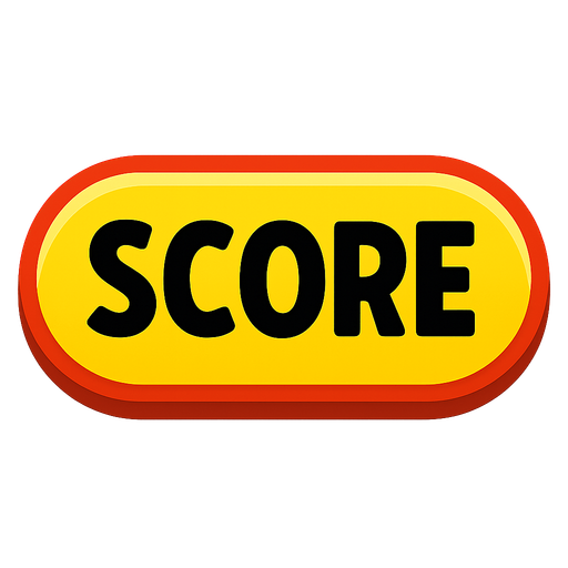 Score button.
In-Game asset.  2d.  High contrast.  No shadows