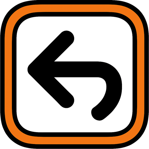 back button.
In-Game asset.  2d.  High contrast.  No shadows