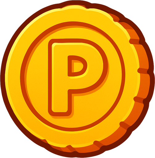 Bonus coin.
In-Game asset.  2d.  High contrast.  No shadows