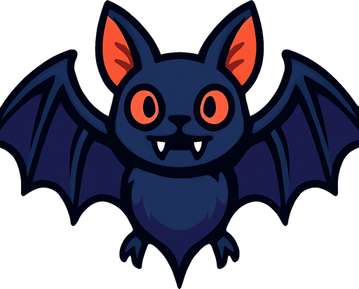 Bat.
In-Game asset.  2d.  High contrast.  No shadows
