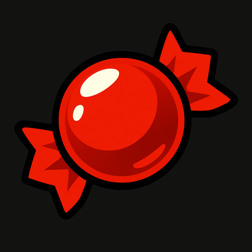 candy_red.
In-Game asset.  2d.  High contrast.  No shadows