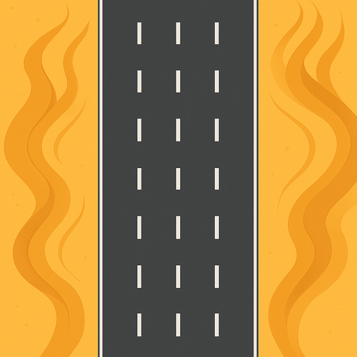 The asphalt road will be a little wider