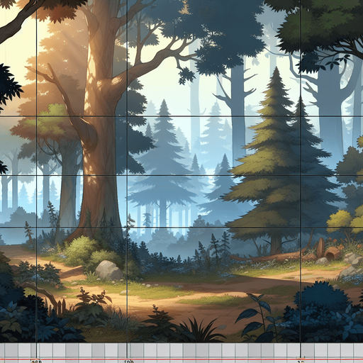 un background de un bosque

width: 2048, height: 1756.
Single Game Texture.  In-Game asset.  2d.  Blank background.  High contrast.  No shadows