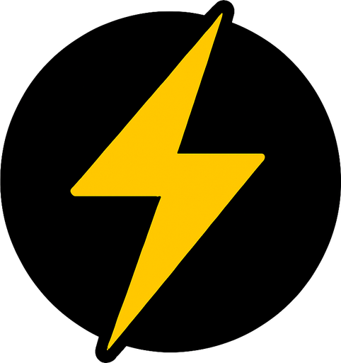 Icono de energia.
In-Game asset.  2d.  High contrast.  No shadows