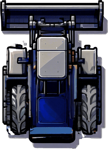 Moving bulldozer tracks.