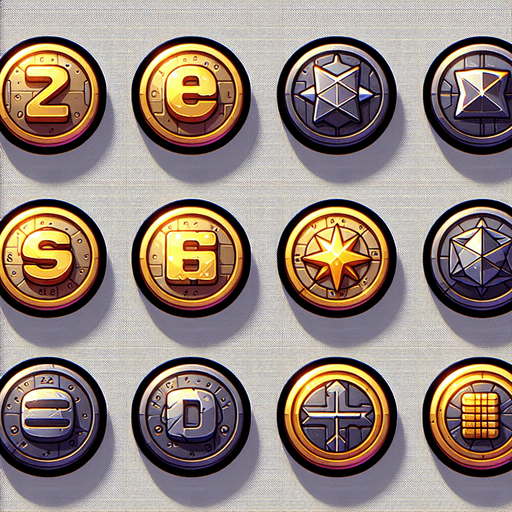 Coins.
Single Game Texture. In-Game asset. 2d. Blank background. High contrast. No shadows.
