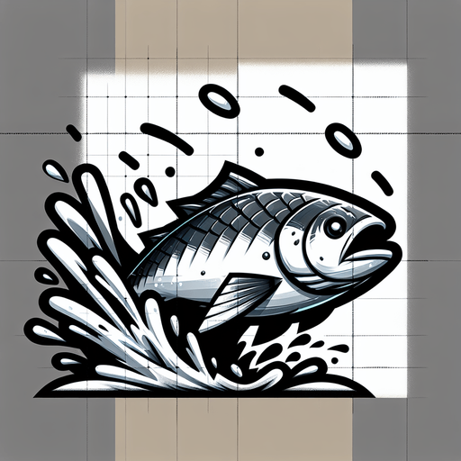 Make it a jumping fish.
Single Game Texture. In-Game asset. 2d. Blank background. High contrast. No shadows.