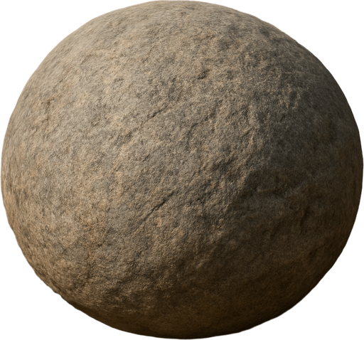 big round stone