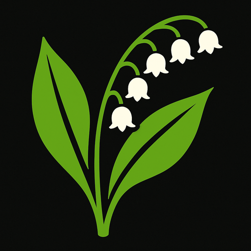 Lily of the Valley.
In-Game asset.  2d.  High contrast.  No shadows