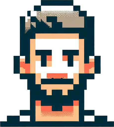 david beckham cartoon face. 8-bit. Single Game Texture. In-Game asset. 2d. Blank background. High contrast. No shadows.