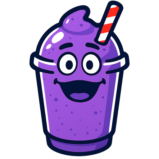 Grimace shake.
In-Game asset.  2d.  High contrast.  No shadows