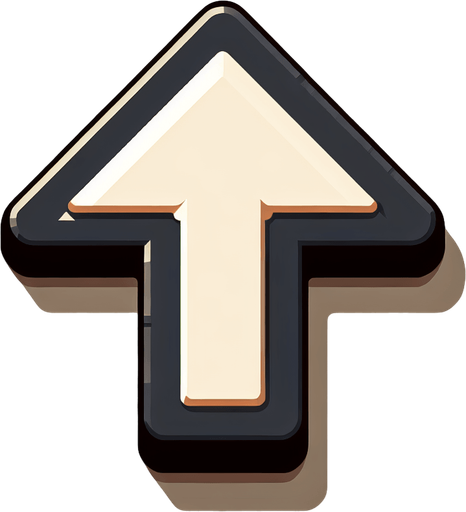 Single Game Texture. In-Game asset. 2d. Blank background. High contrast. No shadows. up arrow key
Single Game Texture. In-Game asset. 2d. Blank background. High contrast. No shadows.