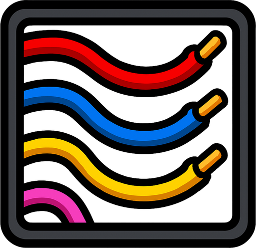 cableWire among us.
In-Game asset.  2d.  High contrast.  No shadows