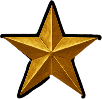 slice 3 the screen. First One golden star, second two golden stars, third three golden stars all in LOTR style.
In-Game asset.  2d.  High contrast.  No shadows