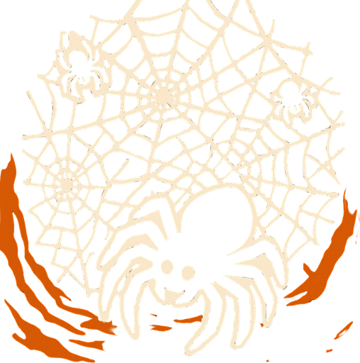 Fond d'écran nid des araignées.
In-Game asset.  2d.  High contrast.  No shadows