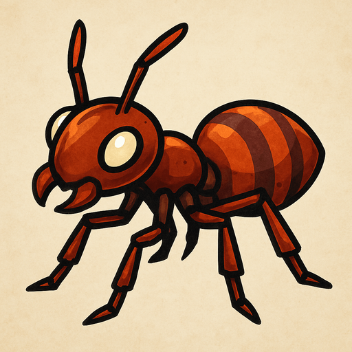 make an ant.
In-Game asset.  High contrast.  No shadows
