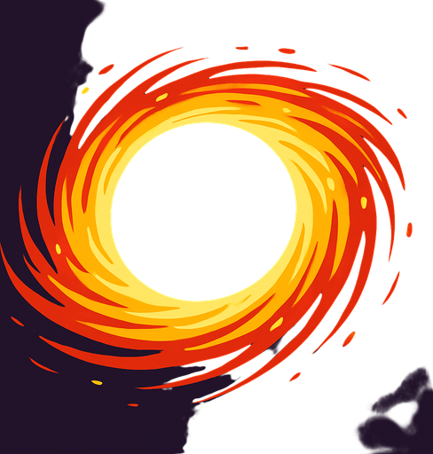Kara delik.
In-Game asset.  2d.  High contrast.  No shadows