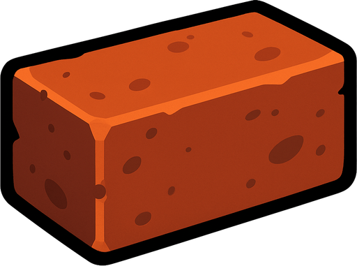2d brick.
In-Game asset.  2d.  High contrast.  No shadows