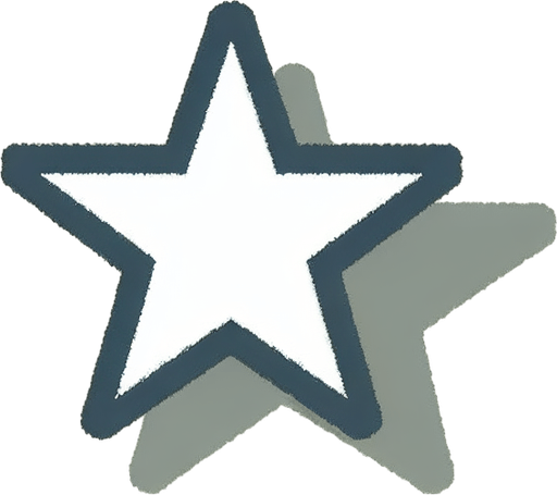 A white star. Flat vector art..
Single Game Texture. In-Game asset. 2d. Blank background. High contrast. No shadows.