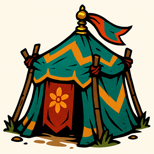 HEALING TENT OTTOMAN.
In-Game asset.  2d.  High contrast.  No shadows