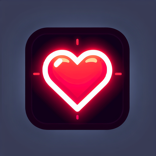 Simple red heart.
Single Game Texture.  In-Game asset.  2d.  Blank background.  High contrast.  No shadows