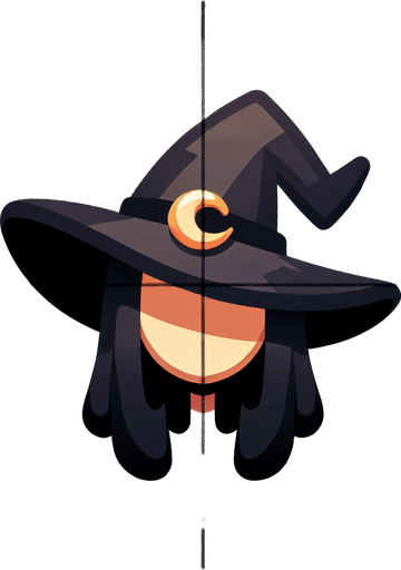 stylized wich head.
Single Game Texture. In-Game asset. 2d. Blank background. High contrast. No shadows.