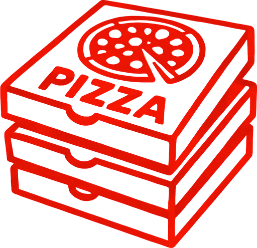 pizza boxes.
In-Game asset.  2d.  High contrast.  No shadows