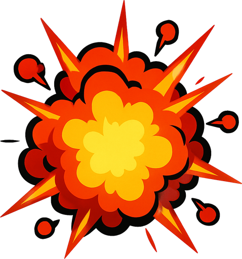 explosion. In-Game asset. 2d. High contrast. No shadows.
In-Game asset.  2d.  High contrast.  No shadows